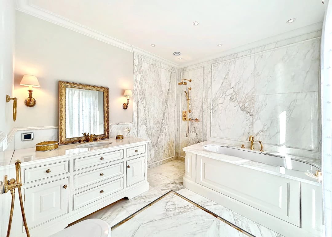 White marble bathroom