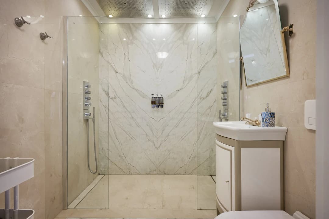 Marble shower